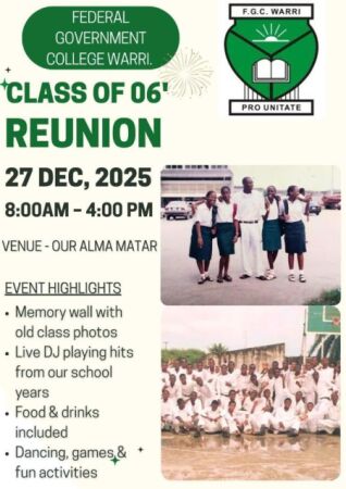 A Walk Down Memory Lane: F.G.C. Warri Class of 2006 Reunion 2025